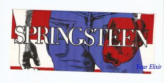 Bruce Springsteen Butt Jeans Hand Rag Rare Lg Sticker