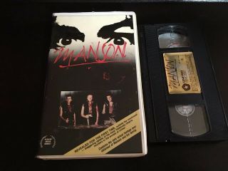 Manson Vhs 1973 Documentary Big Box Horror True Crime Clamshell Rare Oop