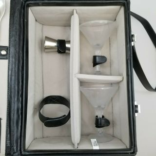 Legacy By Picnic Time Leather Portable Martini Set 667 - 43 (Missing Shaker) RARE 2