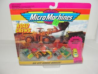 Micro Machines Road Crews Big City Service Vehicles 1992 Galoob Rare