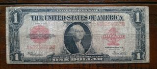 1923 Series $1.  00 Red Us Note - Avg - Rare