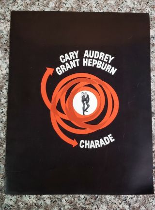 Cary Grant,  Audrey Hepburn,  Charade 1963 Press Premiere Program Rare