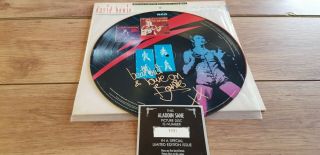 DAVID BOWIE - ALADDIN SANE - RARE NO ' D UK LP PIC DISC,  DIE CUT PIC SLV.  - Ex, 2