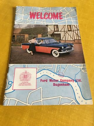 Extremely Rare Vintage Ford Motor Company Leaflet 1950 
