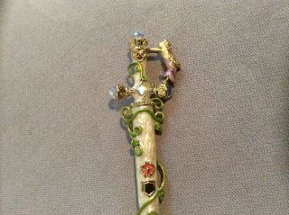Rare Retired Kirks Folly Fairy Knighting Sword Pin Brooch 2