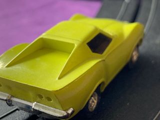 ELDON HO Slot Car Lime Mako Shark Corvette Rare Aurora - See Pictures 6