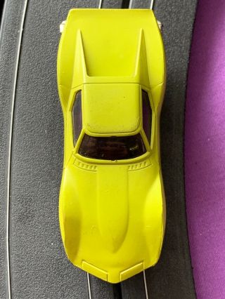 ELDON HO Slot Car Lime Mako Shark Corvette Rare Aurora - See Pictures 7