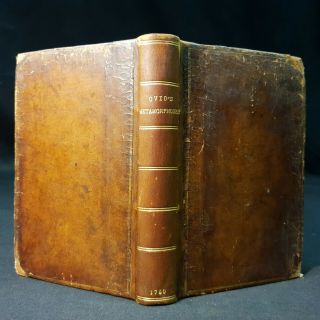 1760 Ovid Metamorphosis " Ladies Edition " Rare First English Roman Scarce