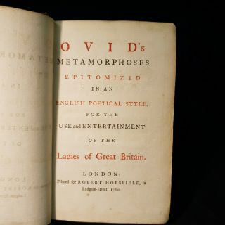 1760 Ovid Metamorphosis 