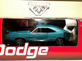 Rare 1 Of 500 - 1/18 Scale 1969 Dodge Charger Daytona Hemi - 426 - Blue Ext/blk Int