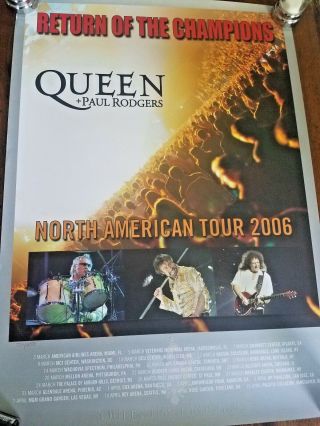Rare Queen Paul Rodgers Numbered Tour Poster Limited To 650