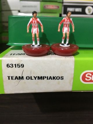 Subbuteo Lw Team - Olympiakos Cannes Ref 63159.  Lovely Team.  Rare