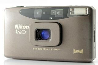 【rare Gray Exc,  5】 Nikon Af 600 Qd Point & Shoot 35mm Camera From Japan 1219