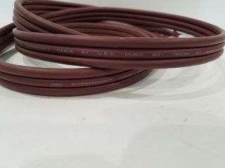 Rare - Turntable OfC interconnect cable by U.  S.  A.  music boy design 6ft 2