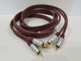 Rare - Turntable OfC interconnect cable by U.  S.  A.  music boy design 6ft 3