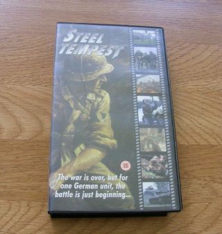 Steel Tempest War Movie Vhs Wwii Cromwell Lamancha Bob Carruthers Rare 1999