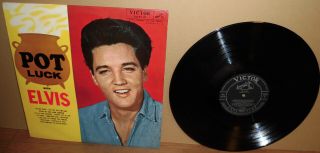 Elvis Presley Pot Luck 1962 Japan Victor Lp Ra - 5110 Rare Mono Pressing