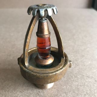 Rare Vintage Fire Sprinkler 1935 Solid Brass - Mather & Platt Very Rare