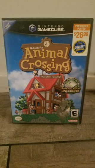 Animal Crossing - Nintendo Gamecube Rare Oop
