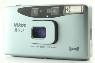 [n Rare ] Nikon Af600 Qd Panorama Point & Shoot 28mm F/3.  5 From Japan 57