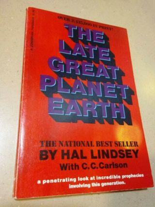 The Late Great Planet Earth Hal Lindsey 1970 Rare 1st Ed.  Print Exc Unread Cond.