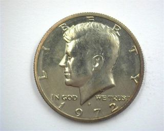 1972 - D Kennedy 50 Cents Exceptional Uncirculated Rare This