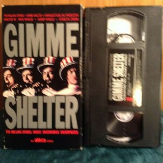 Rare Vhs The Rolling Stones Gimme Shelter 1969 Concert Documentary