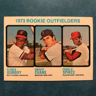 1973 Topps Set Dwight Evans Rookie Rare High 614 Red Sox - Nr -