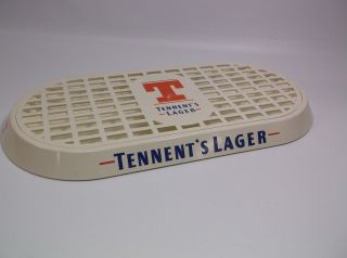 Rare Tennents Lager Scotland Brewer Keg Tap Drip Tray International Breweriana
