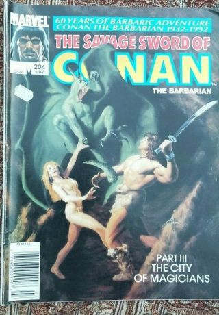 Savage Sword Of Conan 204 Marvel Comics Australian Price Variant Rare