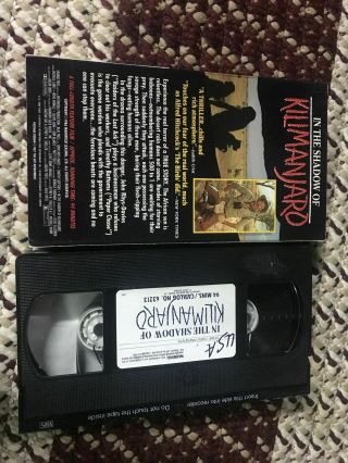 In The Shadow Of Kilimanjaro Horror Sov Slasher Big Box Slip rare oop VHS 2