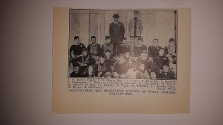 Texas A & M University 1910 Football Team Picture Rare