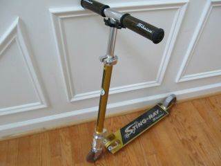 Schwinn Stingray Folding Scooter Limited Edition Gold Early 2000s Rare