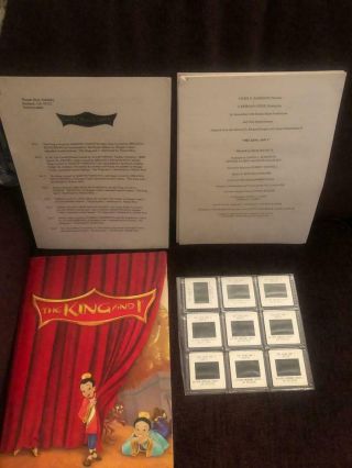 Vintage The King And I Press Media Kit W/ Paperwork And 9 Film Cells Rare Htf