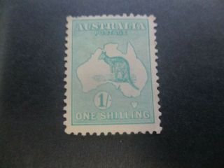 Kangaroo Stamps: 1/ - Green 2nd Watermark - Rare (g268)