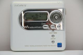 Sony Mz Nh 600 Net Hi Md Minidisc Walkman Player Recorder In White Very Rare
