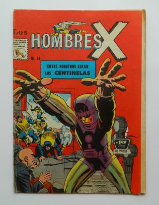 Vintage Mega Rare X - Men Hombres X 14 Mexican Comic Silver Age La Prensa 1967