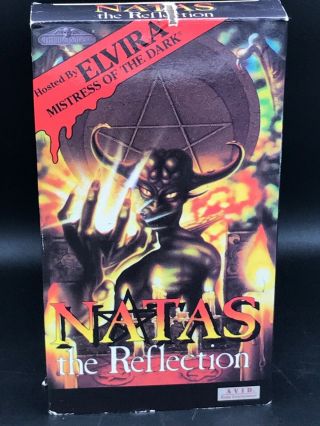 Natas The Reflection Vhs Thriller Video Elvira Mistress Of The Dark Rare Oop Htf