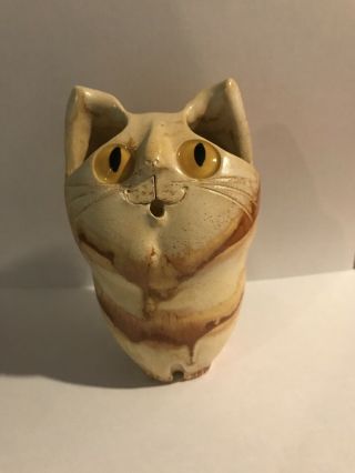 Rare Adorable Vintage Schaer Pottery Cat Kitten Marked Schaer Australia