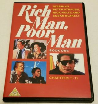 Rich Man,  Poor Man 6 DVD Set - Book One Chapters 1 - 12 - Region 1 NTSC Rare,  OOP 6