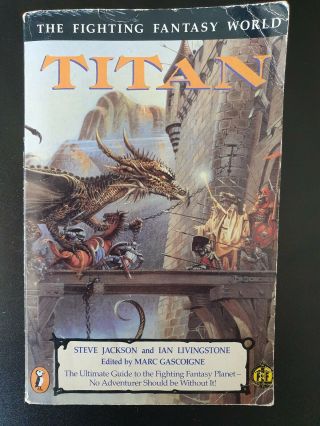 Titan Fighting Fantasy Rpg System Ian Livingstone & Steve Jackson Rare