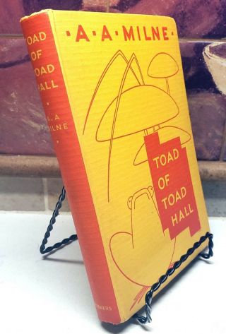 A.  A.  Milne,  Toad of Toad Hall,  Rare 1st Edition Book w/ Dust Jacket (1929) 4