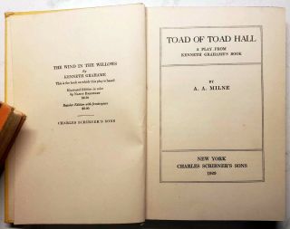 A.  A.  Milne,  Toad of Toad Hall,  Rare 1st Edition Book w/ Dust Jacket (1929) 5
