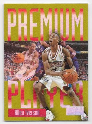 Allen Iverson 1997 - 98 Skybox Premium Premium Players 2 Rare Philadelphia 76ers