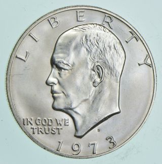 Specially Minted S Mark - 1973 - S - 40 Eisenhower Silver Dollar - Rare 160