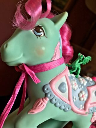 Vtg G1 My Little Pony Merry Go Round Tassels - Carousel Pony,  Rare,  Tlc Refurb