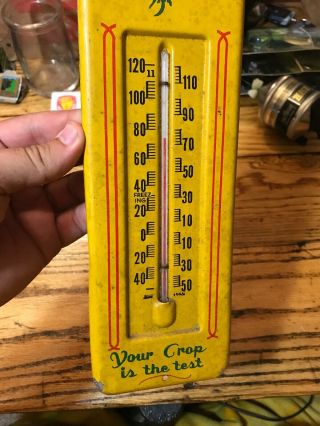 Park Hybrid Seed Corn Thermometer Vintage Rare Advertising Sign 4