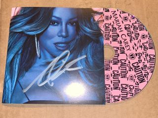 Rare Mariah Carey Official Autographed Signed Caution Cd Nyc Gtfo With You