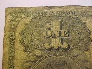 1897 DOMINION OF CANADA $1 NOTE COURTNEY,  RARE ONES INWARD CIRC LARGE NOTE 5