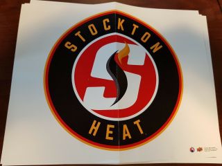 Stockton Heat 2017 - 18 Ud Ahl 10 X 8 Team Mini Poster Rare Box Topper